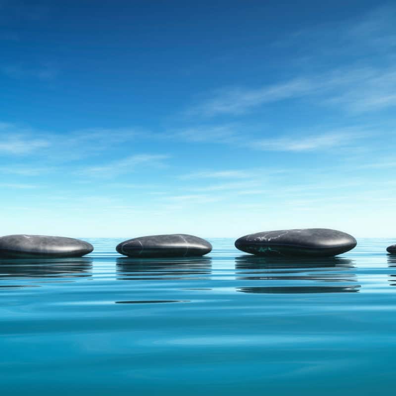 Step stones in the blue sea | smartAR